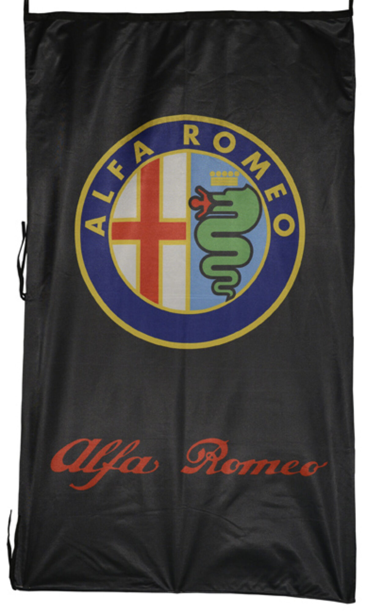 Black ALFA ROMEO NEW DESIGN polyester FLAG 90/150cm 3/5ft 