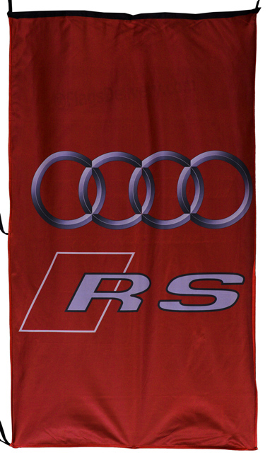 Flag  Audi RS Vertical Red Flag / Banner 5 X 3 Ft (150 x 90 cm) Audi Flags