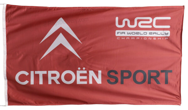 Flag  Citroen Sport Landscape Red Flag / Banner 5 X 3 Ft (150 x 90 cm) Automotive Flags and Banners