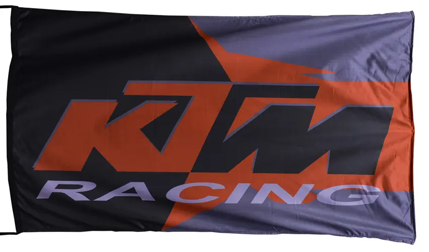 Original KTM Flag Orange Black