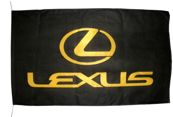Flag  Lexus Landscape Black Flag / Banner 5 X 3 Ft (150 x 90 cm) Automotive Flags and Banners
