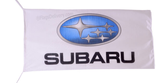 Flag  Subaru 3D Landscape White Flag / Banner 5 X 3 Ft (150 x 90 cm) Automotive Flags and Banners