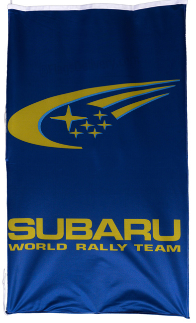 Flag  Subaru Rally Team Vertical Blue Flag / Banner 5 X 3 Ft (150 x 90 cm) Automotive Flags and Banners