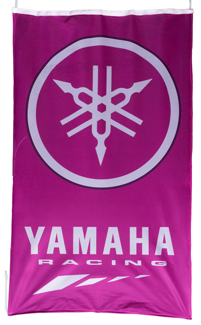 Flag  Yamaha Racing Vertical Pink Flag / Banner 5 X 3 Ft (150 x 90 cm) Motorcycle Flags