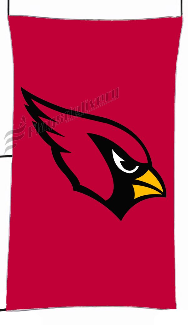 Flag  Arizona Cardilans Red Vertical Flag / Banner 5 X 3 Ft (150 X 90 Cm) NFL Flags
