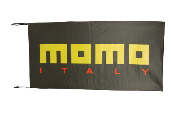 Flag  Momo Motos Landscape Black Flag / Banner 5 X 3 Ft (150 x 90 cm) Motorcycle Flags