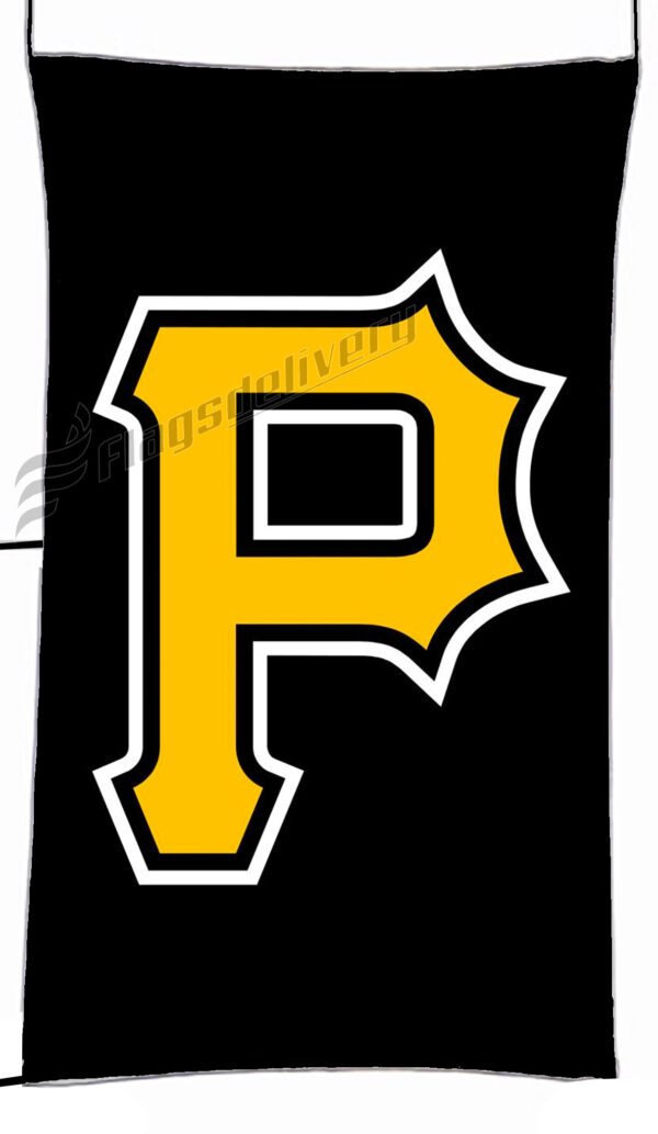 Flag  Pittsburgh Pirates Vertical Flag / Banner 5 X 3 Ft (150 X 90 Cm) Baseball Flags
