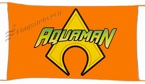 Flag  Aquaman Orange Landscape Flag / Banner 5 X 3 Ft (150 X 90 Cm) TV, Movies & Celebrities Flags