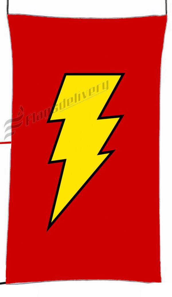 Flag  Shazam Red Vertical Flag / Banner 5 X 3 Ft (150 X 90 Cm) TV, Movies & Celebrities Flags