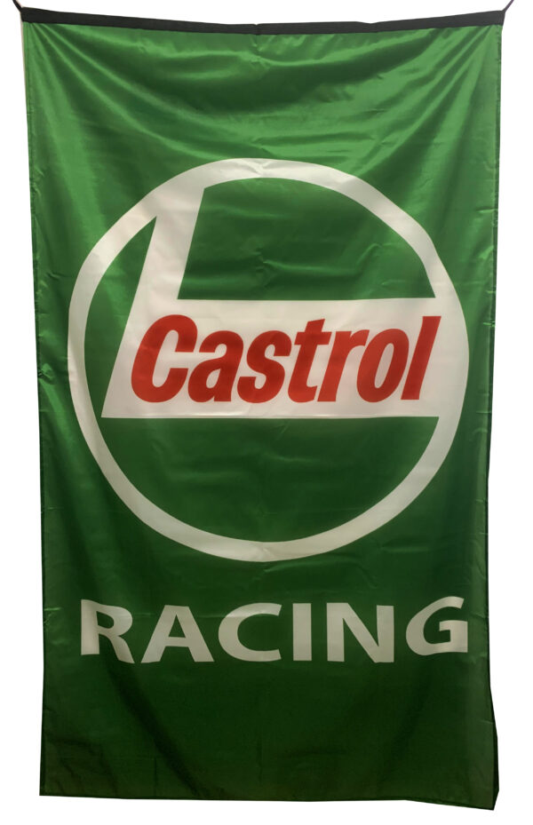 Flag  Castrol Racing Green Vertical Flag / Banner 5 X 3 Ft (150 X 90 Cm) Advertising Flags