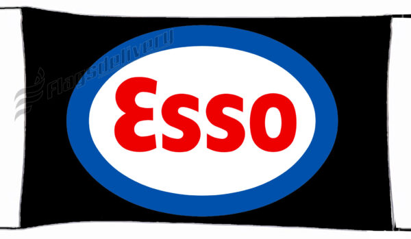 Flag  Esso Black Landscape Flag / Banner 5 X 3 Ft (150 X 90 Cm) Advertising Flags