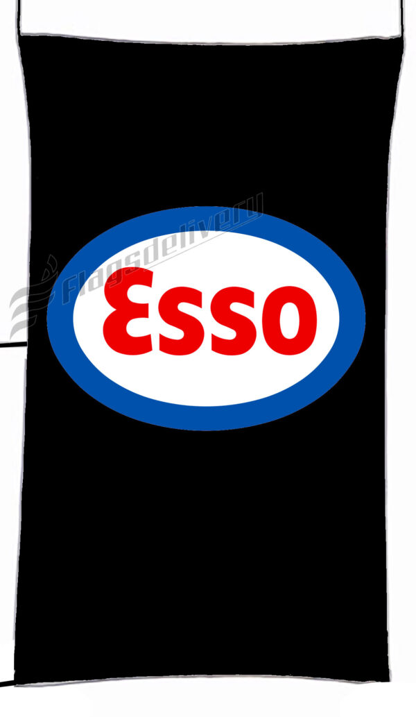 Flag  Esso White Vertical Flag / Banner 5 X 3 Ft (150 X 90 Cm) Advertising Flags
