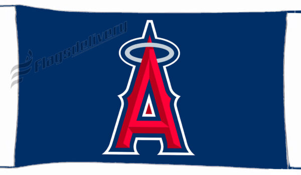 Flag  Los Angeles Angels Blue Landscape Flag / Banner 5 X 3 Ft (150 X 90 Cm) Baseball Flags