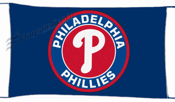 Flag  Philadelphia Phillies Blue Landscape Flag / Banner 5 X 3 Ft (150 X 90 Cm) Baseball Flags