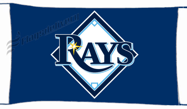 Flag  Tampa Bay Rays Blue Landscape Flag / Banner 5 X 3 Ft (150 X 90 Cm) Baseball Flags