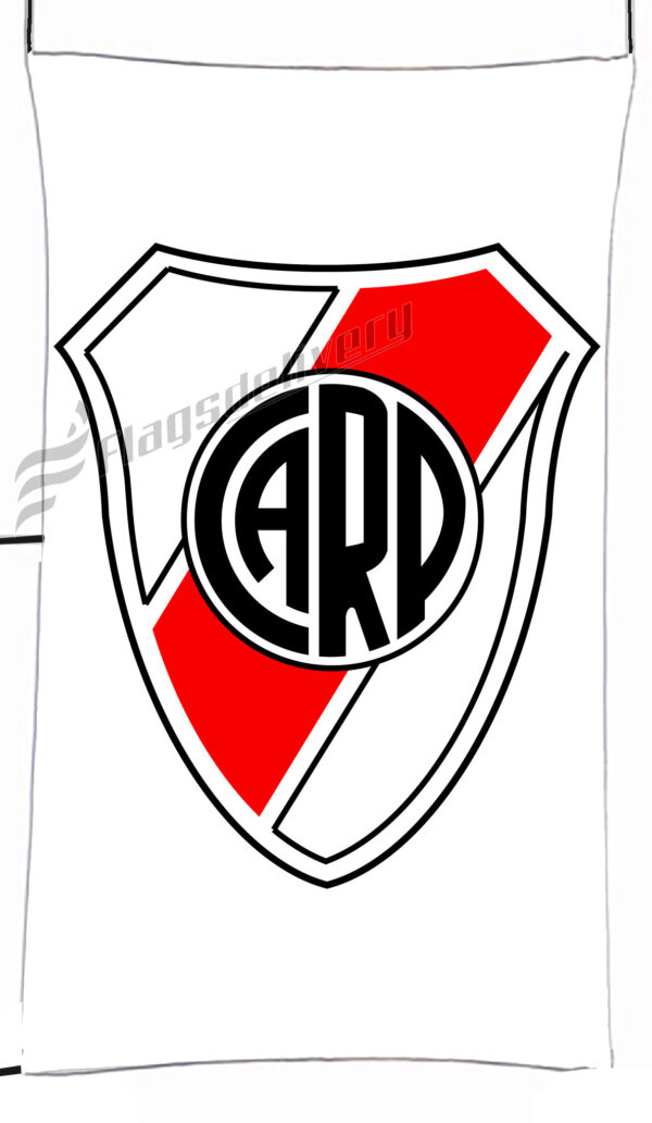 Flag  Club Atletico River Plate Vertical Flag / Banner 5 X 3 Ft (150 X 90 Cm) Soccer Flags