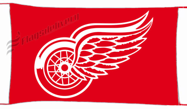 Flag  Detroit Red Wings Red Landscape Flag / Banner 5 X 3 Ft (150 X 90 Cm) Hockey Flags