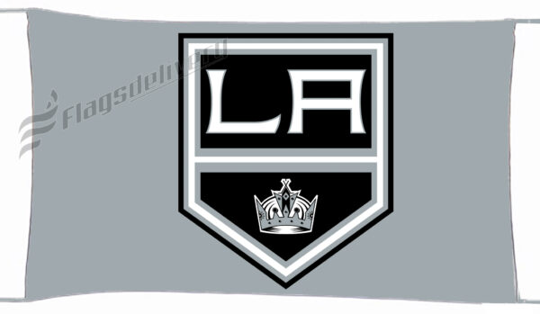 Flag  Los Angeles Kings Silver Landscape Flag / Banner 5 X 3 Ft (150 X 90 Cm) Hockey Flags