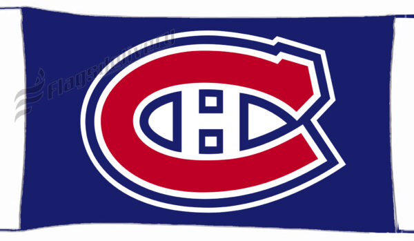 Flag  Montreal Canadiens Blue Landscape Flag / Banner 5 X 3 Ft (150 X 90 Cm) Hockey Flags