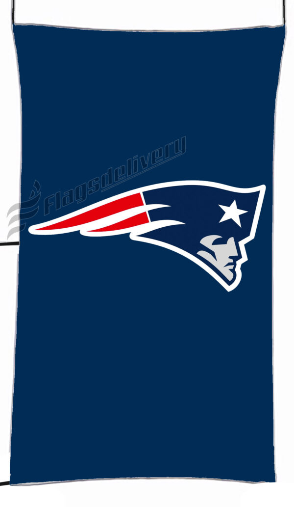 Flag  New England Patriots Blue Vertical Flag / Banner 5 X 3 Ft (150 X 90 Cm) NFL Flags