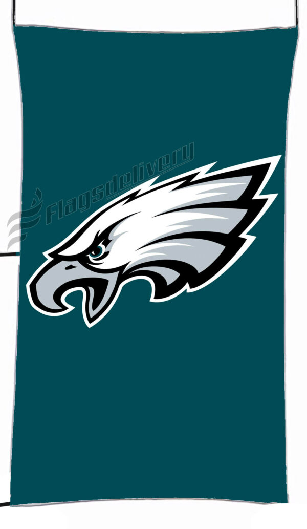 Flag  Philadelphia Eagles Cyan Vertical Flag / Banner 5 X 3 Ft (150 X 90 Cm) NFL Flags