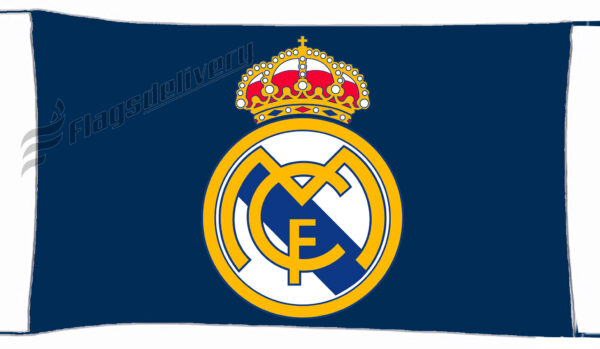 Flag  Real Madrid Blue Landscape Flag / Banner 5 X 3 Ft (150 X 90 Cm) Soccer Flags