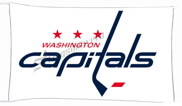 Flag  Washington Capitals White Landscape Flag / Banner 5 X 3 Ft (150 X 90 Cm) Hockey Flags