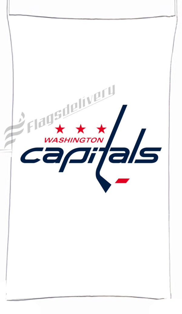 Flag  Washington Capitals White Vertical Flag / Banner 5 X 3 Ft (150 X 90 Cm) Hockey Flags