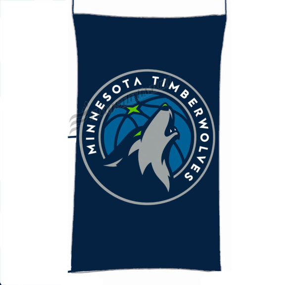 Flag  Minnesota Timberwolves Blue Vertical Flag / Banner 5 X 3 Ft (150 X 90 Cm) Basketball Flags