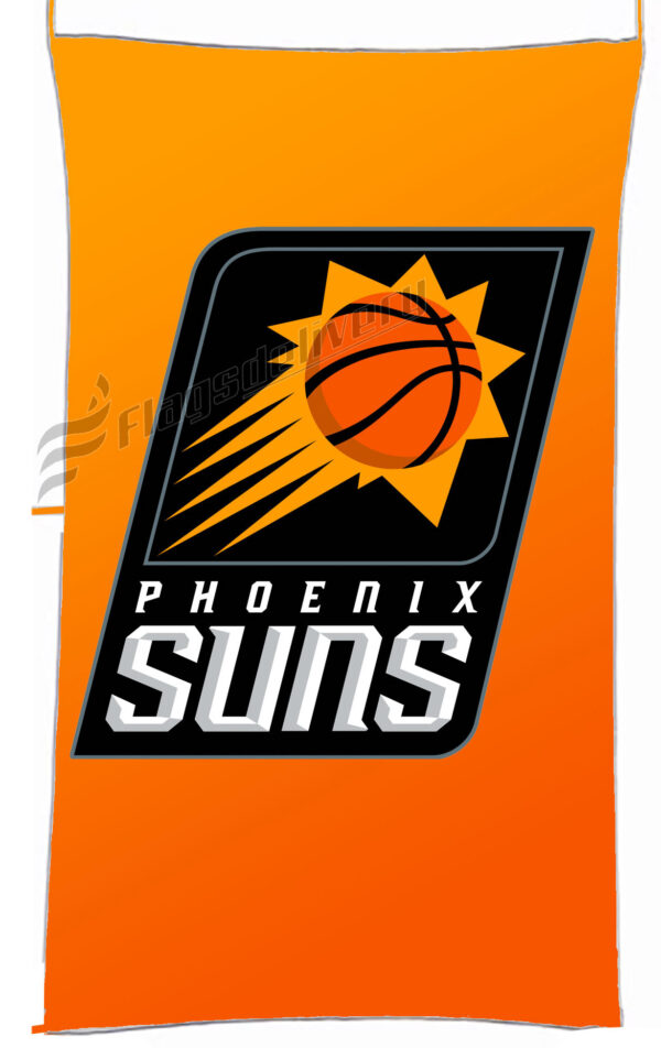 Flag  Phoenix Suns Orange Vertical Flag / Banner 5 X 3 Ft (150 X 90 Cm) Basketball Flags