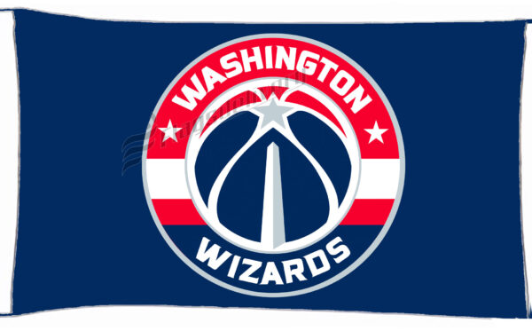 Flag  Washington Wizards Blue Landscape Flag / Banner 5 X 3 Ft (150 X 90 Cm) Basketball Flags