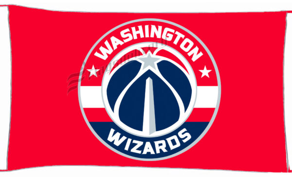 Flag  Washington Wizards Red Landscape Flag / Banner 5 X 3 Ft (150 X 90 Cm) Basketball Flags