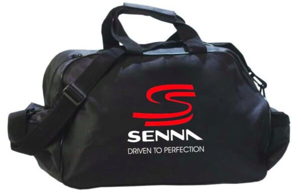 Flag  Ayrton Senna DTP Black Travel / Sports Bag Travel / Sports Bags