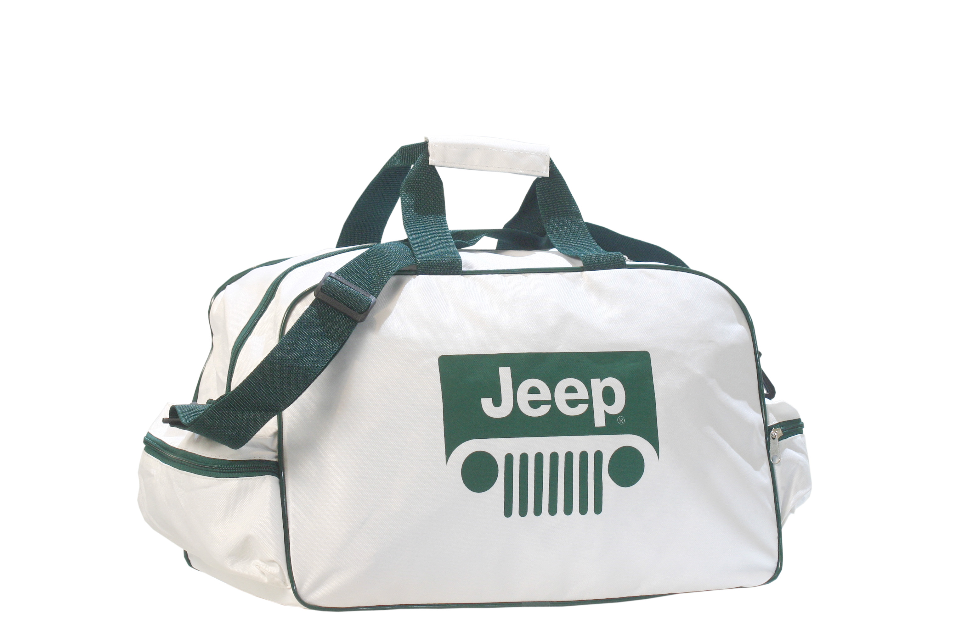 Flag  Jeep White Travel / Sports Bag Automotive Flags and Banners