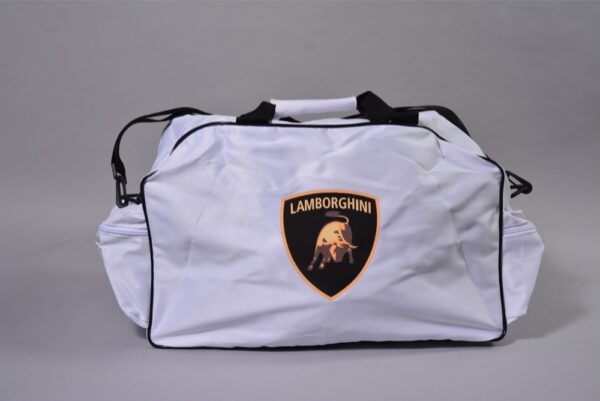 Flag  Lamborghini White Travel / Sports Bag Travel / Sports Bags