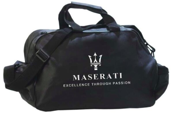 Flag  Maserati Black Letters Travel / Sports Bag Travel / Sports Bags