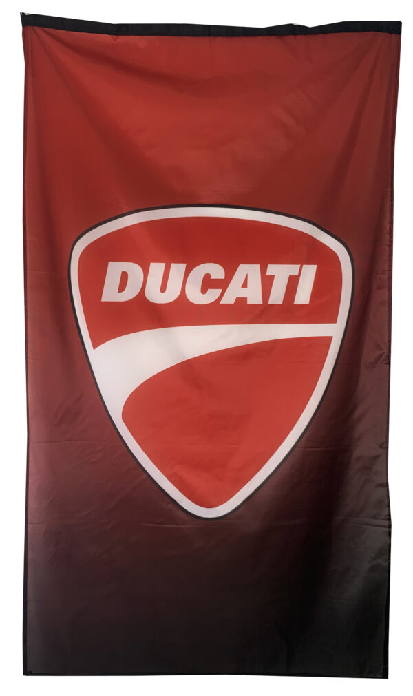 Flag  Ducati Red Black Vertical Flag / Banner 5 X Ft (150 X 90 Cm) Ducati