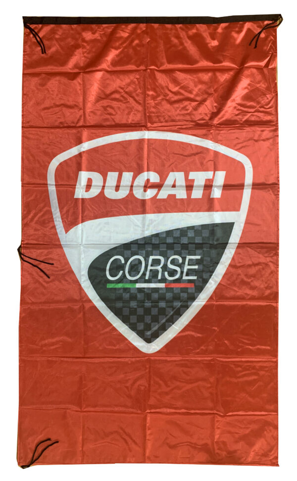 Flag  Ducati Corse Red Vertical Flag / Banner 5 X Ft (150 X 90 Cm) Ducati