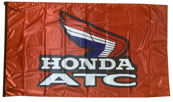 Flag  Honda ATC Landscape Red Flag / Banner 5 X 3 Ft (150 x 90 cm) Automotive Flags and Banners