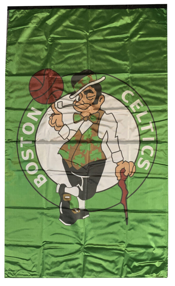 Flag  Boston Celtics Green Vertical Flag / Banner 5 X 3 Ft (150 X 90 Cm) Basketball Flags