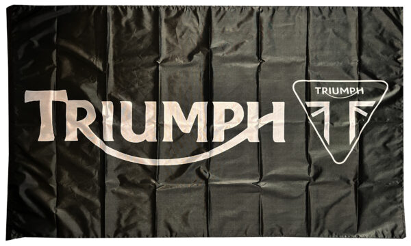 Flag  Triumph Motorcycles #03 Black Landscape Flag / Banner 5 X 3 Ft (150 x 90 cm) Motorcycle Flags