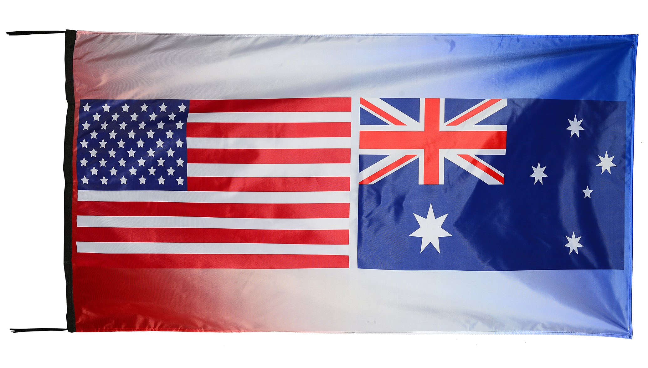 Flag  063 USA / US Country / United States Of America and Australia / Patriotic / Pride Hybrid Weather-Resistant Polyester Outdoor Flag Landscape Banner / Vivid Colors / 3 X 5 FT (150 x 90cm) International Flags for Sale