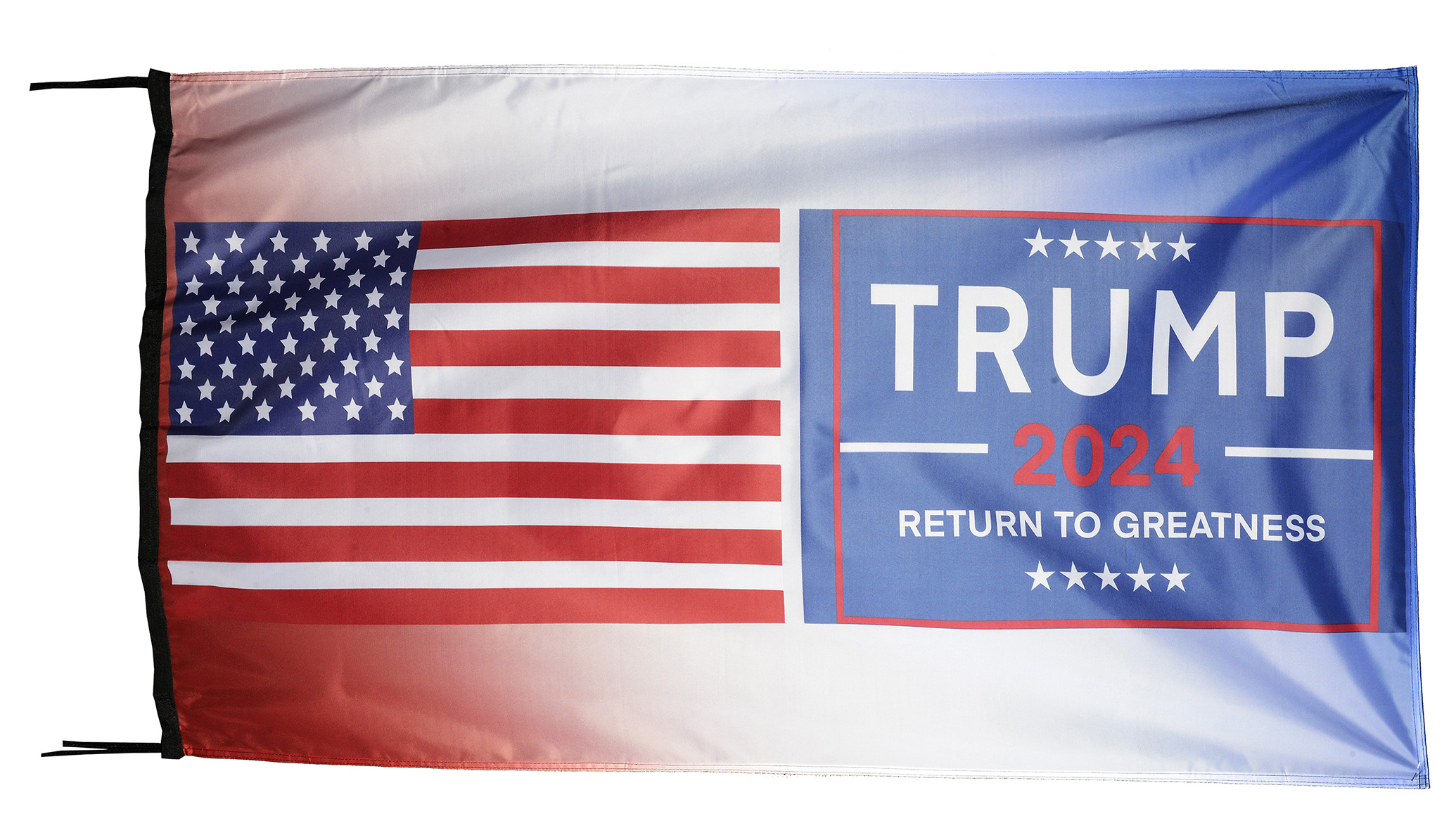 Flag  074 USA / US Country / United States Of America and Donald Trump For President 2024 / Presidential / Democrats / Republicans / Elections / Politics / Pride Hybrid Weather-Resistant Polyester Outdoor Flag Landscape Banner / Vivid Colors / 3 X 5 FT (150 x 90cm) International Flags for Sale