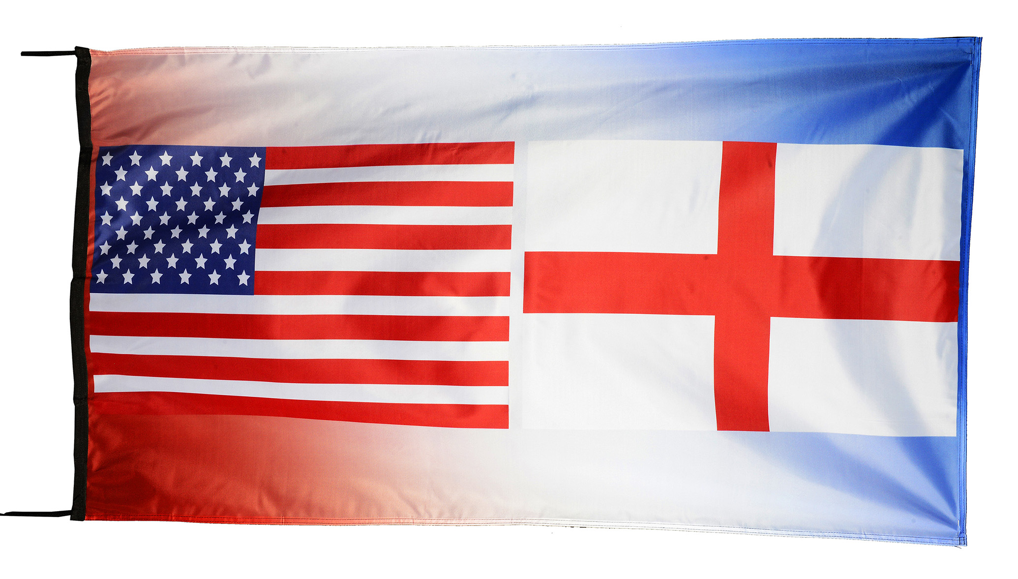 Flag  081 USA / US Country / United States Of America and England / English / United Kingdom / UK / Pride Hybrid Weather-Resistant Polyester Outdoor Flag Landscape Banner / Vivid Colors / 3 X 5 FT (150 x 90cm) International Flags for Sale