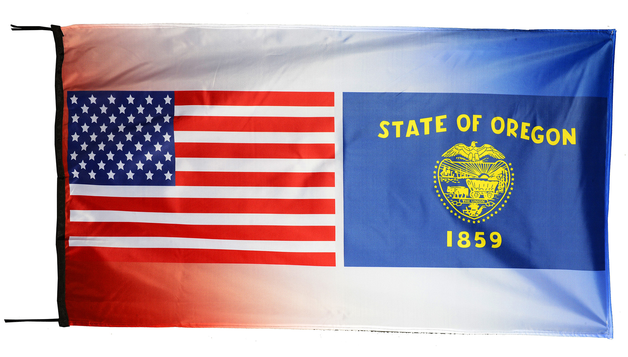 Flag  093 USA / US Country / United States Of America and Montana State / Patriotic / Pride Hybrid Weather-Resistant Polyester Outdoor Flag Landscape Banner / Vivid Colors / 3 X 5 FT (150 x 90cm) International Flags for Sale