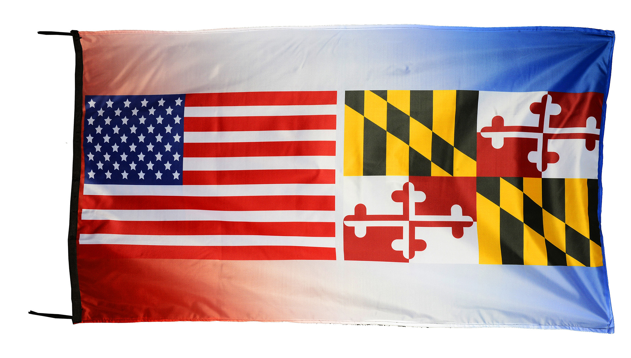 Flag  098 USA / US Country / United States Of America and Tennessee State / Patriotic / Pride Hybrid Weather-Resistant Polyester Outdoor Flag Landscape Banner / Vivid Colors / 3 X 5 FT (150 x 90cm) International Flags for Sale
