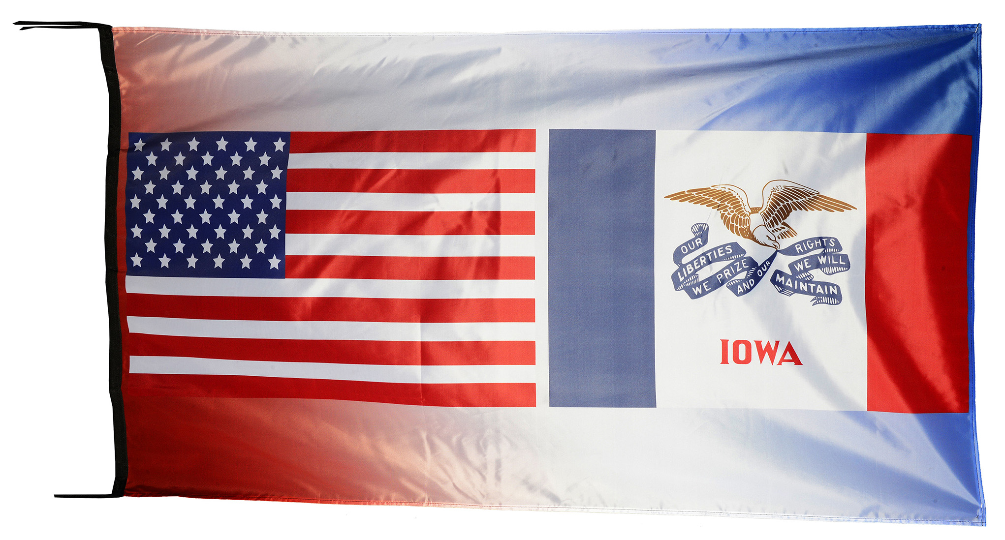 Flag  113 USA / US Country / United States Of America and West Virgina State / Patriotic / Pride Hybrid Weather-Resistant Polyester Outdoor Flag Landscape Banner / Vivid Colors / 3 X 5 FT (150 x 90cm) International Flags for Sale