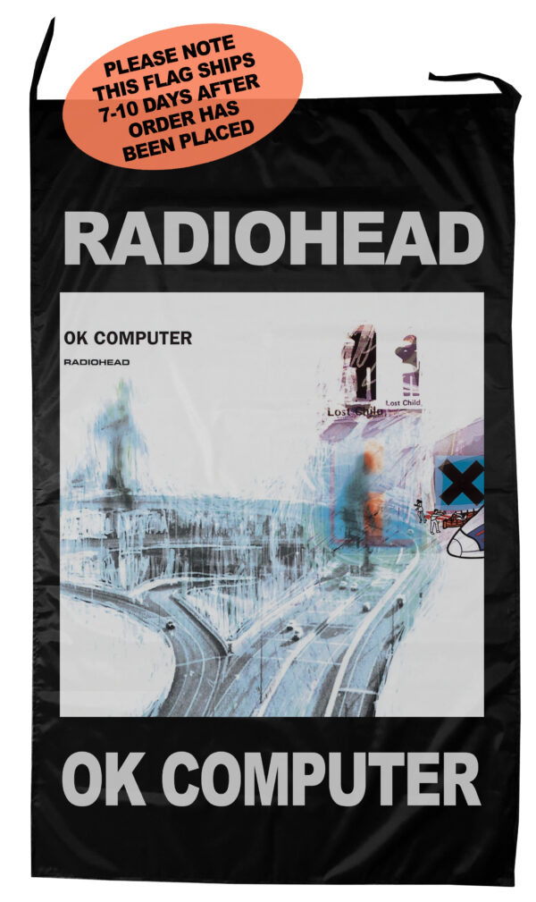 Flag  Radiohead “OK Computer” Vertical Flag / Banner 5 X 3 Ft (150 x 90 cm) Music Flags