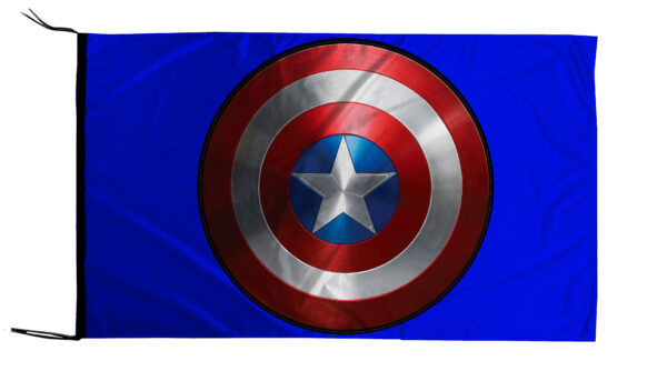 Flag  Captain America Blue Landscape Flag / Banner 5 X 3 Ft (150 x 90 cm) TV, Movies & Celebrities Flags