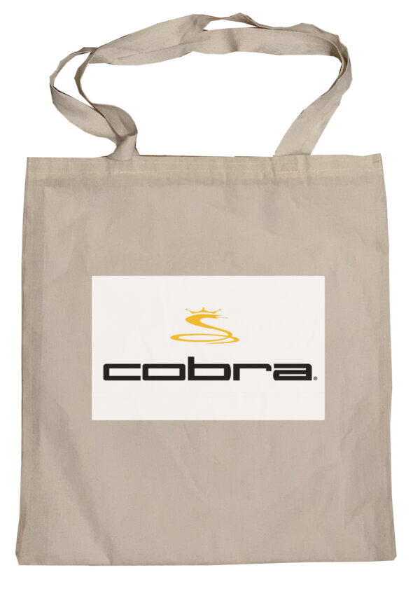 Flag  Cobra Golf White Background Tote Bag Reusable For Shoulder / Grocery / Shopping / Vinyl Records 15.5 x 13.5 in (One Sided) (012) Backpacks